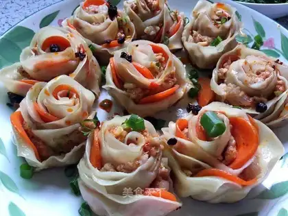 Rose dumplings