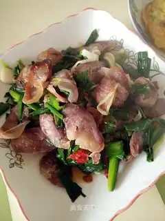 Garlic fried sausage