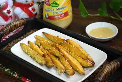 Sesame roasted red fries