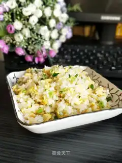 Onion egg fried rice
