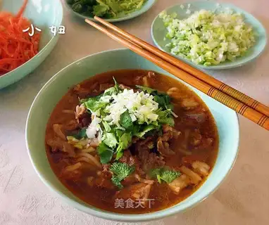 The lamb's pasta