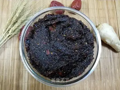 Red sugar, ginger date cream