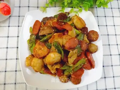 Ridiculous sausage fish balls
