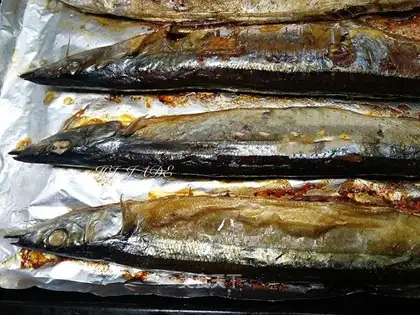 Baking the swordfish
