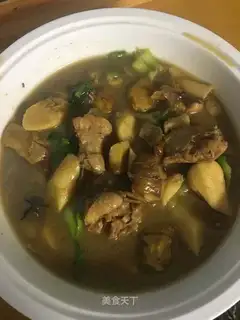 Psychic tablet, chicken stew