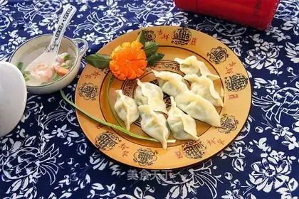 Three fresh dumplings