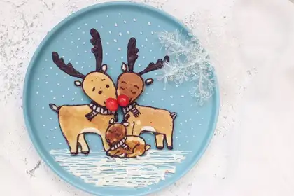 Christmas reindeer muffin