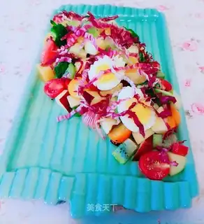 A vegetable and fruit salad