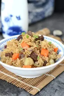Potato beef rice