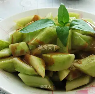 A mustard cucumber