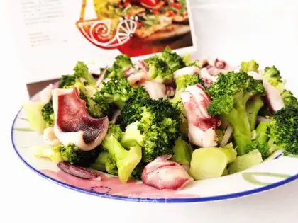 The broccoli is fired