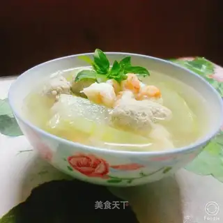 Pork shrimp meatball soup