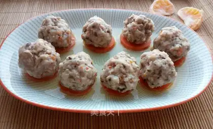 Steam mushroom meatballs