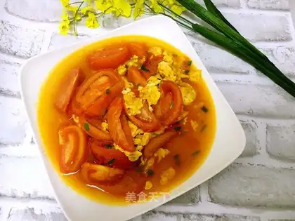 Tomato fried eggs