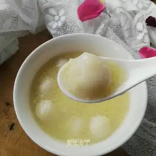 The rice congee makes the soup