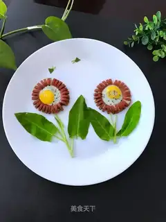Ham sausage sun egg