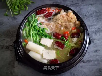A tofu soup