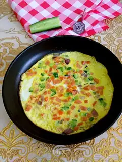 Vegetable baked eggs