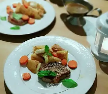 A mint pork chop