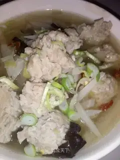 The radish meatball soup