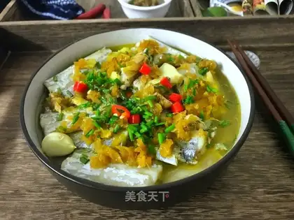 Pepper chopping with fish