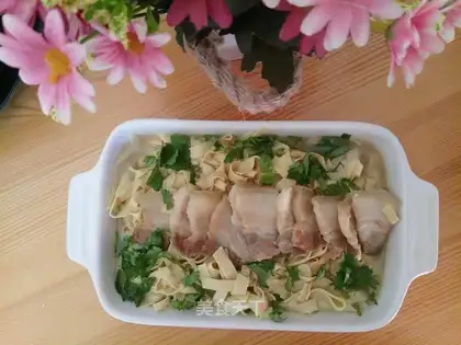 Five flowers for dry tofu