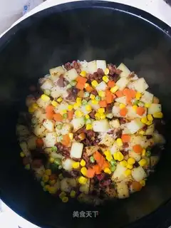 Homemade potato salami