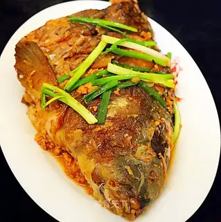 Burning fish heads