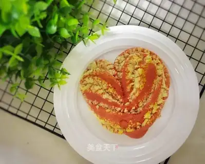 Heart-shaped coconut bread