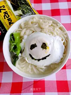 Scrambled with noodles