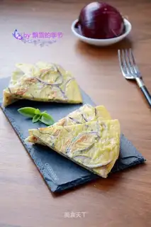 Onion eggcake