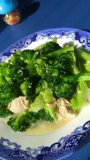 The salted duck egg broccoli