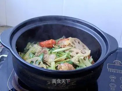 Meatloaf vegetable pot