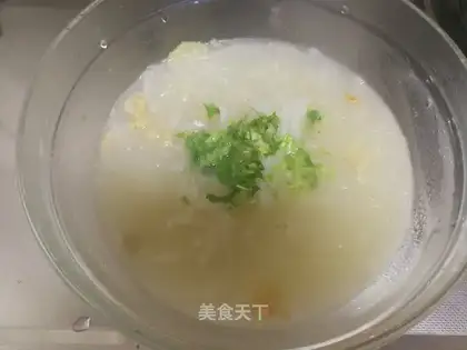 radish shrimp fan soup