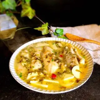 Snow pickles, yellow fish