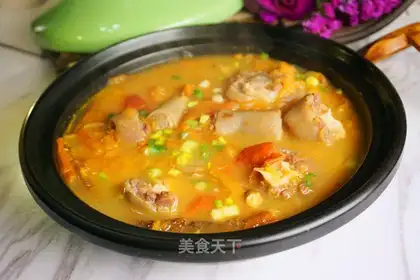 Tomato cowtail soup