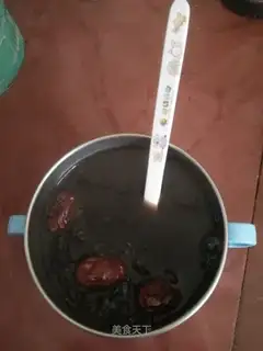 Black rice congee