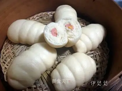 Corn-faced hamfish pine rolls