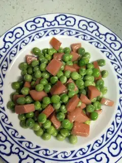 Peas and ham
