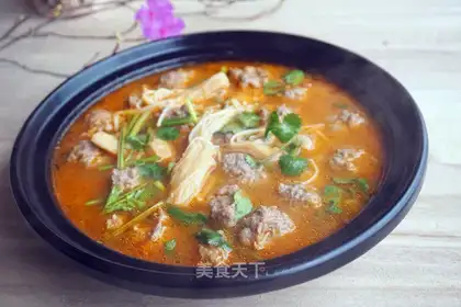Sour beef balls