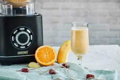 Banana orange seed juice