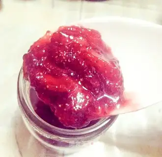 Homemade strawberry sauce
