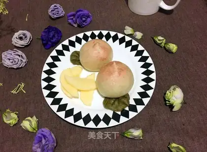 Peach buns