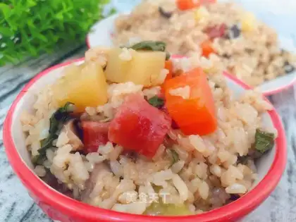 Potato salami rice