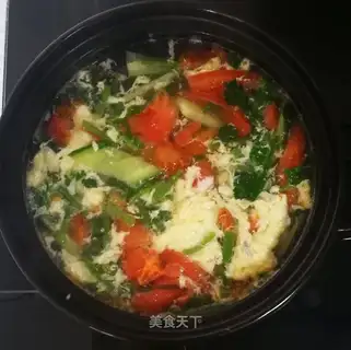 Tomato melon soup