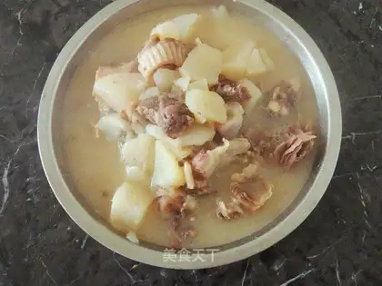 Pork radish soup for the cold
