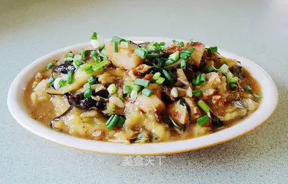 A salty fish sour eggplant