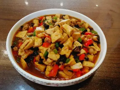 Twin mushroom tofu