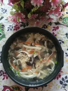 Illuminated tofu soup