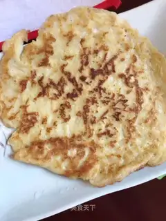 Milk egg apple pancakes